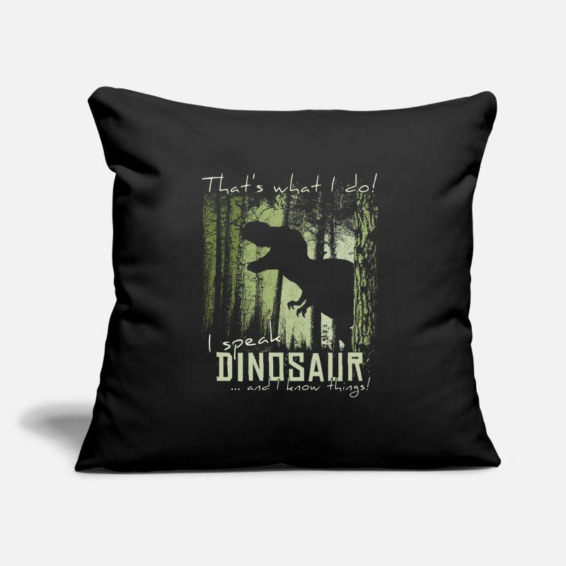 I Speak Dinosaur And I Know Things! T-Rex Meme Sofa pillowcase 17,3'' x 17,3'' (45 x 45 cm)