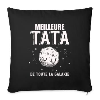 Meilleure Tata De Toute La Galaxie - Housse de coussin décorative 45 x 45 cm - noir - Devant