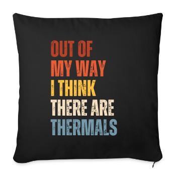 Je crois qu’il y a des marins thermiques rc - Housse de coussin décorative 45 x 45 cm - noir - Devant