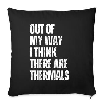 Je crois qu’il y a des marins thermiques rc - Housse de coussin décorative 45 x 45 cm - noir - Devant