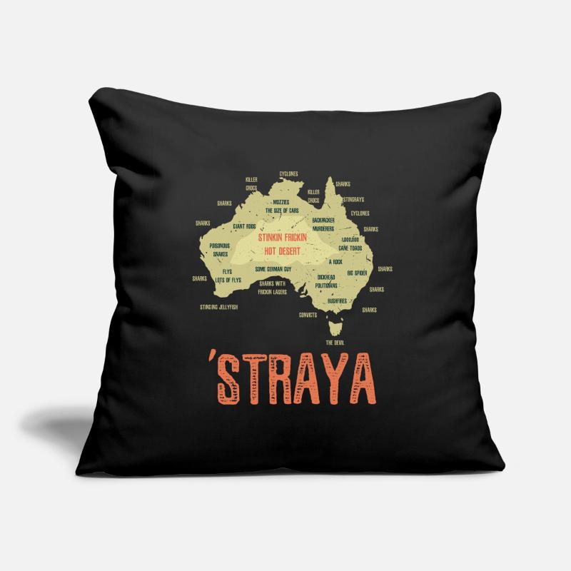 Australia Retro Australia Day Australia Map Sofa pillowcase 17,3'' x 17,3'' (45 x 45 cm)