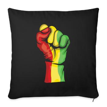 Strong Celebrate Juneteenth Black History - Sofa pillowcase 17,3'' x 17,3'' (45 x 45 cm) - black - Front
