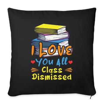 Book Happy Summer Day Of School Class Dismissed - Sofa pillowcase 17,3'' x 17,3'' (45 x 45 cm) - black - Front