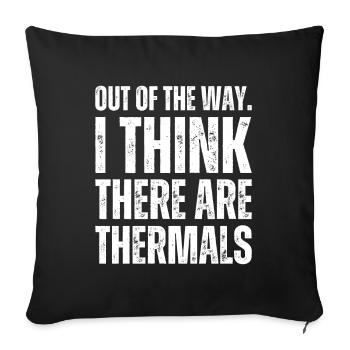 Je crois qu’il y a des marins thermiques rc - Housse de coussin décorative 45 x 45 cm - noir - Devant