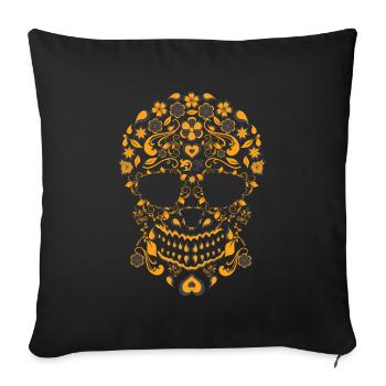 Decor Halloween Dia De Los Muertos Day Of Dead - Sofa pillowcase 17,3'' x 17,3'' (45 x 45 cm) - black - Front