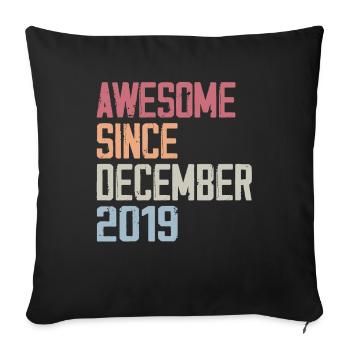 Geburtstag Dezember 2019 Das Original 2019 Dezember - Sofakissenbezug 45 x 45 cm - Schwarz - Vorne