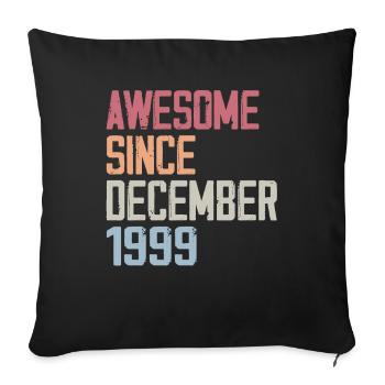 Anniversaire Décembre 1999 L’original 1999 Décembr - Housse de coussin décorative 45 x 45 cm - noir - Devant