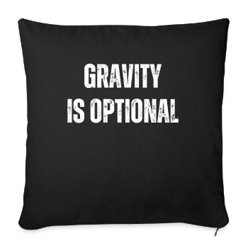 Wing Surfer Wingsurfing Retro Foil Wing - Sofa pillowcase 17,3'' x 17,3'' (45 x 45 cm) - black - Front
