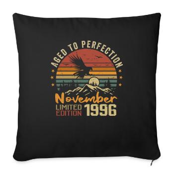 The legends were born in November 1996 - 1996 - Sofa pillowcase 17,3'' x 17,3'' (45 x 45 cm) - black - Front