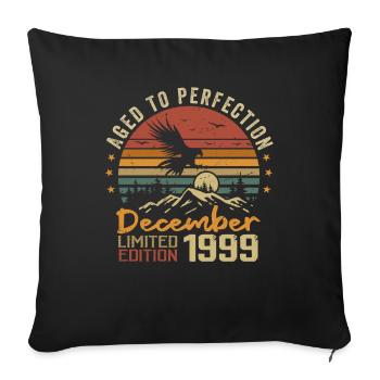 The legends were born in December 1999 - 1999 - Sofa pillowcase 17,3'' x 17,3'' (45 x 45 cm) - black - Front