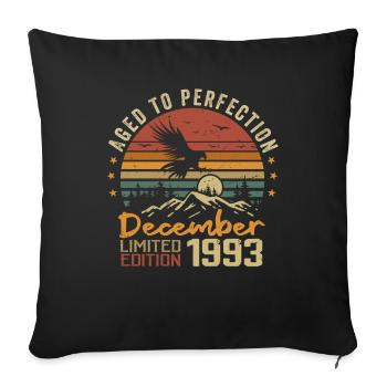 The legends were born in December 1993 - 1993 - Sofa pillowcase 17,3'' x 17,3'' (45 x 45 cm) - black - Front