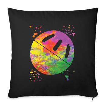 Pickleball Colorsplash Wiffleball Club - Housse de coussin décorative 45 x 45 cm - noir - Devant