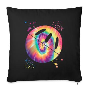 Pickleball Colorsplash Wiffleball Club - Housse de coussin décorative 45 x 45 cm - noir - Devant