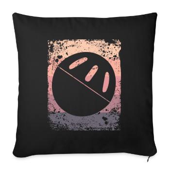 Pickleball Vintage Wiffleball Club - Housse de coussin décorative 45 x 45 cm - noir - Devant