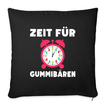 Time for gummy bears! Gummy Bear Watch Candy - Sofa pillowcase 17,3'' x 17,3'' (45 x 45 cm) - black - Front