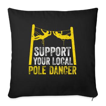 American Lineman Powerline Worker Design - Sofa pillowcase 17,3'' x 17,3'' (45 x 45 cm) - black - Front