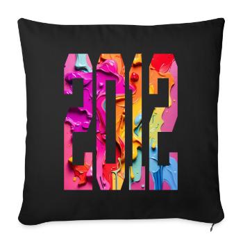 BUNT 14TH BIRTHDAY 2012 - Sofa pillowcase 17,3'' x 17,3'' (45 x 45 cm) - black - Front