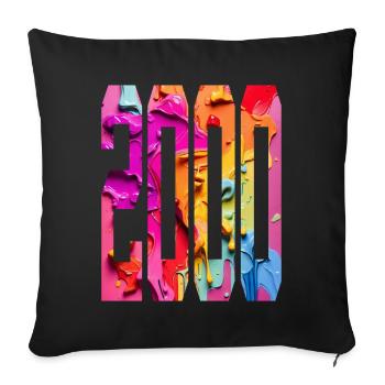 BUNT 26TH BIRTHDAY 2000 - Sofa pillowcase 17,3'' x 17,3'' (45 x 45 cm) - black - Front