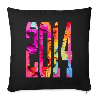 BUNT 12TH BIRTHDAY 2014 - Sofa pillowcase 17,3'' x 17,3'' (45 x 45 cm) - black - Front