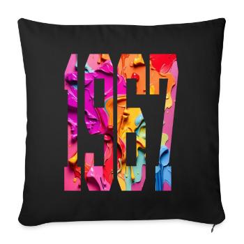 BUNT 59E ANNIVERSAIRE 1967 - Housse de coussin décorative 45 x 45 cm - noir - Devant
