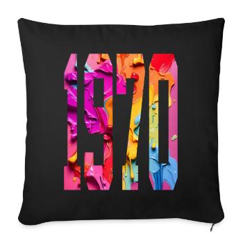 BUNT 56E ANNIVERSAIRE 1970 - Housse de coussin décorative 45 x 45 cm - noir - Devant