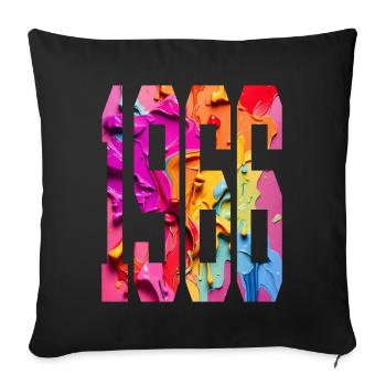 BUNT 60E ANNIVERSAIRE 1966 - Housse de coussin décorative 45 x 45 cm - noir - Devant