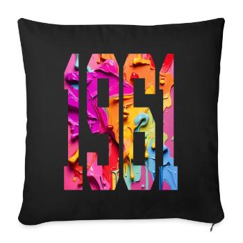 BUNT 65E ANNIVERSAIRE 1961 - Housse de coussin décorative 45 x 45 cm - noir - Devant