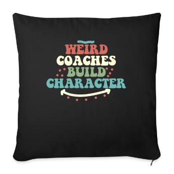 Weird Coaches Form Character Trainers - Sofa pillowcase 17,3'' x 17,3'' (45 x 45 cm) - black - Front