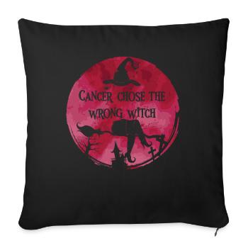 Witch Burgundy Multiple Myeloma Cancer - Sofa pillowcase 17,3'' x 17,3'' (45 x 45 cm) - black - Front
