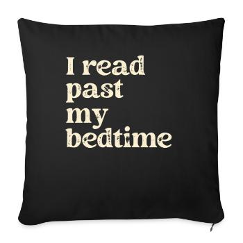 Bibliothèque livre amant lecture rat de bibliothèque - Housse de coussin décorative 45 x 45 cm - noir - Devant