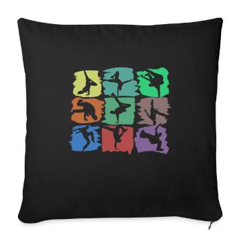 Breakdance and Breakdancer - B-Boying Gift - Sofa pillowcase 17,3'' x 17,3'' (45 x 45 cm) - black - Front