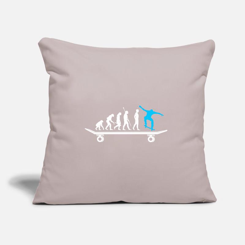 Skateboard evolution skateboarder Sofa pillowcase 17,3'' x 17,3'' (45 x 45 cm)