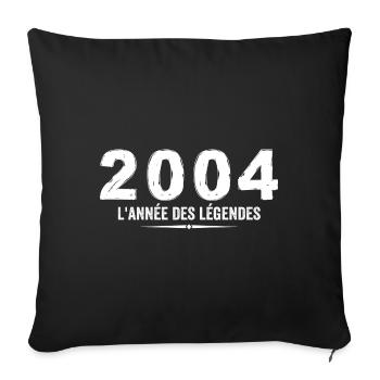 2004 Year of the Legends - Anniversary Gift 2004 - Sofa pillowcase 17,3'' x 17,3'' (45 x 45 cm) - black - Front