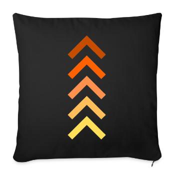Montée en puissance - Housse de coussin décorative 45 x 45 cm - noir - Devant