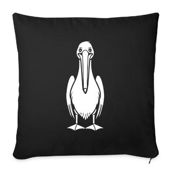 pelican - Sofa pillowcase 17,3'' x 17,3'' (45 x 45 cm) - black - Front