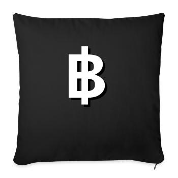 Baht Domains - Sofakissenbezug 45 x 45 cm - Schwarz - Vorne