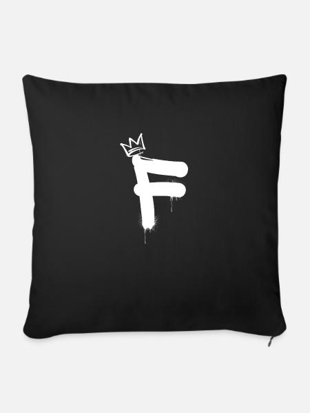 F - Sofakissenbezug 45 x 45 cm - Schwarz