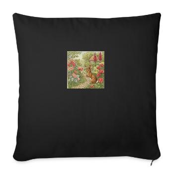 popular elements meshed together - Sofa pillowcase 17,3'' x 17,3'' (45 x 45 cm) - black - Front