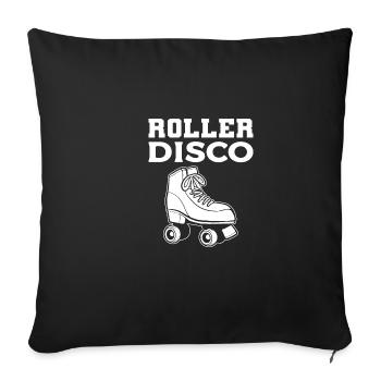 Roll disco Hobbyist Cadeau - Housse de coussin décorative 45 x 45 cm - noir - Devant