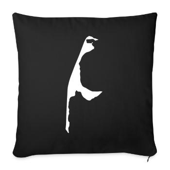Sylt - Housse de coussin décorative 45 x 45 cm - noir - Devant