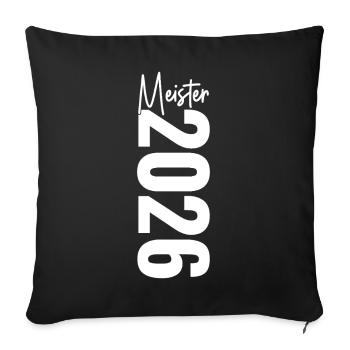 Champion 2026 - Housse de coussin décorative 45 x 45 cm - noir - Devant