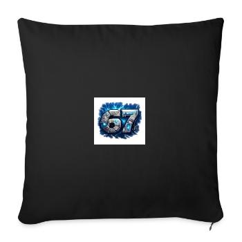 Neon Robo Numéro 67 - Housse de coussin décorative 45 x 45 cm - noir - Devant