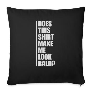 look soon citation de chemise - Housse de coussin décorative 45 x 45 cm - noir - Devant