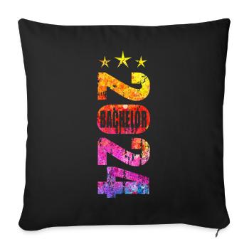 Bachelor 2024 - Sofakissenbezug 45 x 45 cm - Schwarz - Vorne
