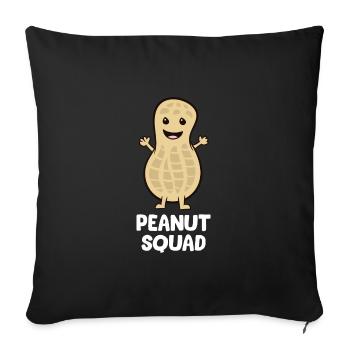 Peanut - Peanut Squad - Sofa pillowcase 17,3'' x 17,3'' (45 x 45 cm) - black - Front
