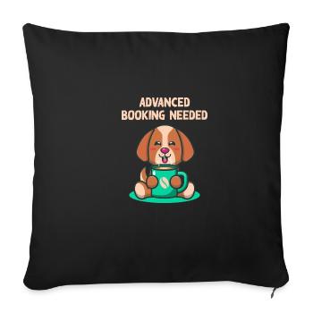 Advanced booking requires introverted C - Sofa pillowcase 17,3'' x 17,3'' (45 x 45 cm) - black - Front