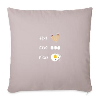 Derivation function chicken math - Sofa pillowcase 17,3'' x 17,3'' (45 x 45 cm) - light taupe - Front