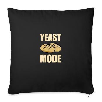 Bread Baking Bakery Sourdough Yeast Mode - Sofakissenbezug 45 x 45 cm - Schwarz - Vorne