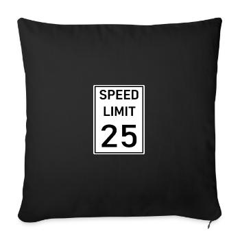 Limitation - Sofa pillowcase 17,3'' x 17,3'' (45 x 45 cm) - black - Front