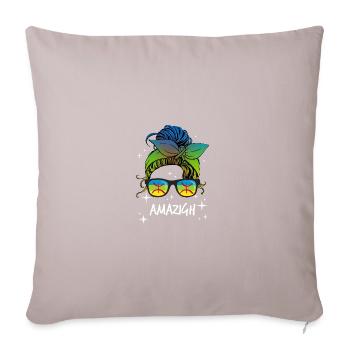 Amazigh - Housse de coussin décorative 45 x 45 cm - taupe clair - Devant